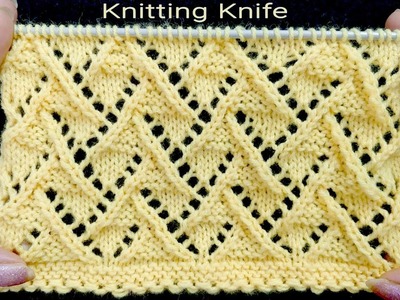 सर्दी गर्मी के लिए प्यारा बुनाई डिज़ाईन, Openwork Knitting Pattern for all Projects