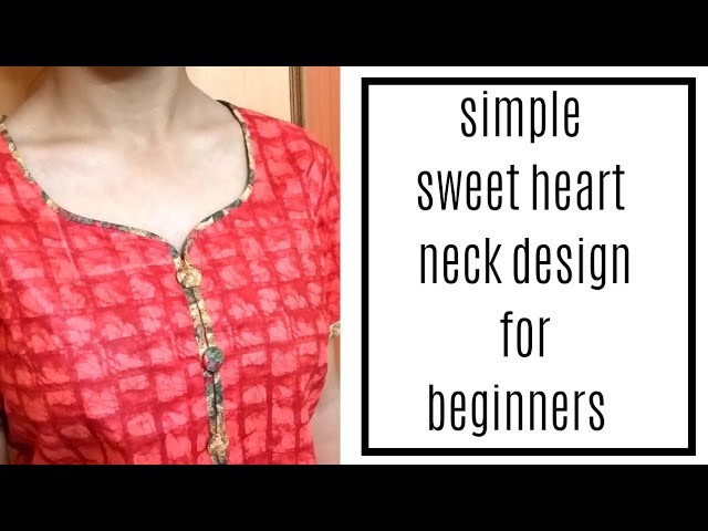 Very Easy Cutting and Stitching of Neck Design for Beginners