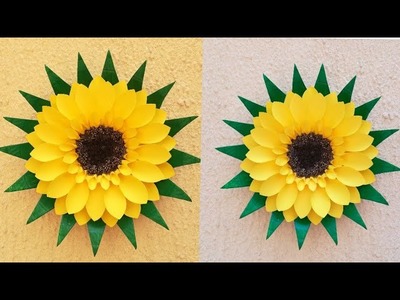 Wall Hanging From Disposable Plate and paper. DIY Home Decoration . Easy Wall decor Idea