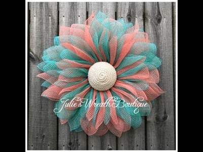 Beach Inspired Flower Wreath. New Petal Combination. Facebook Live Replay