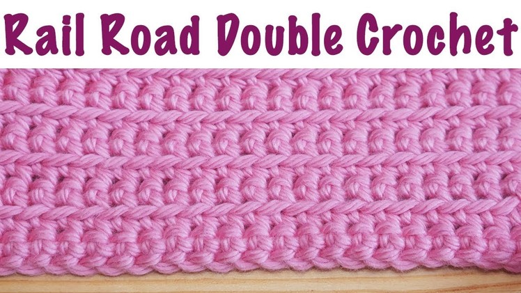 Blossom Crochet: Rail Road Doubles, US Single (simple, neat & texture!)