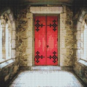 Church Door Cross Stitch Pattern