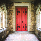 Church Door Cross Stitch Pattern