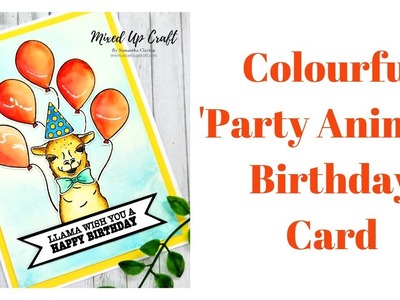 Colourful 'Party Animal' Birthday Card