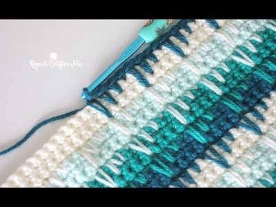 Crochet Spike Stitch Blanket