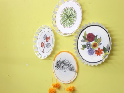 Decor Craft With Disposable Plate - Party Plate Craft Idea | Thermocol Plate Idea | Home Decor Hacks