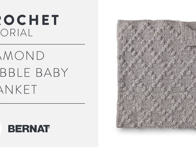 Diamond Bobble Baby Blanket | Easy Crochet Tutorial