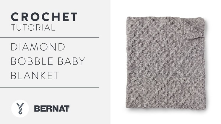 Diamond Bobble Baby Blanket | Easy Crochet Tutorial