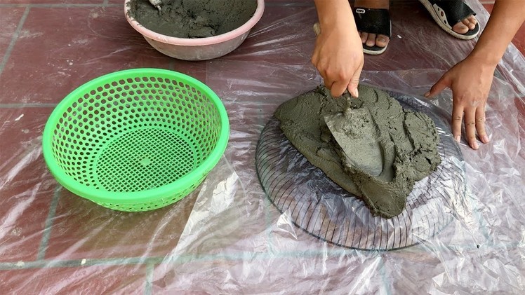 DIY - ❤️ CEMENT CRAFT IDEAS ❤️ - The perfect combination keeps fish pots and plant pots