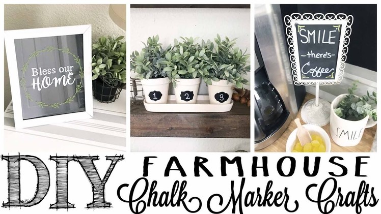 DIY Farmhouse Chalk Marker Crafts | 3 PROJECTS!