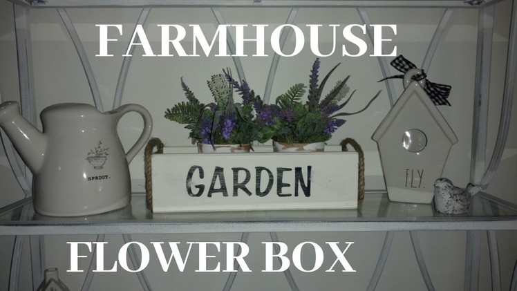 Diy farmhouse flower box. diy flower garden box.diy farmhouse box