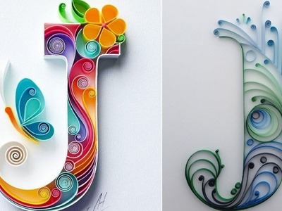 DIY Paper Quilling Letter Art | Letter J | Part 10 | Craft Ideas