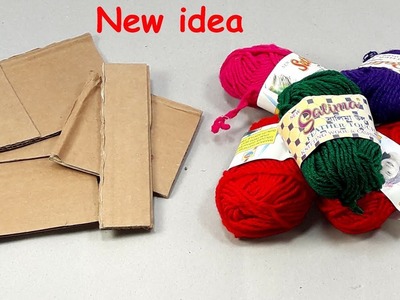 Genius Craft Idea with Woolen & Cardbord | DIY arts and crafts | DIY HOME DECO