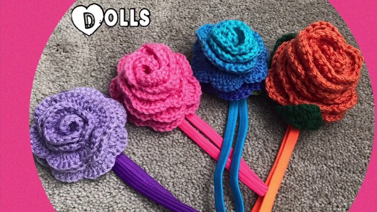 Headbands with crochet flower