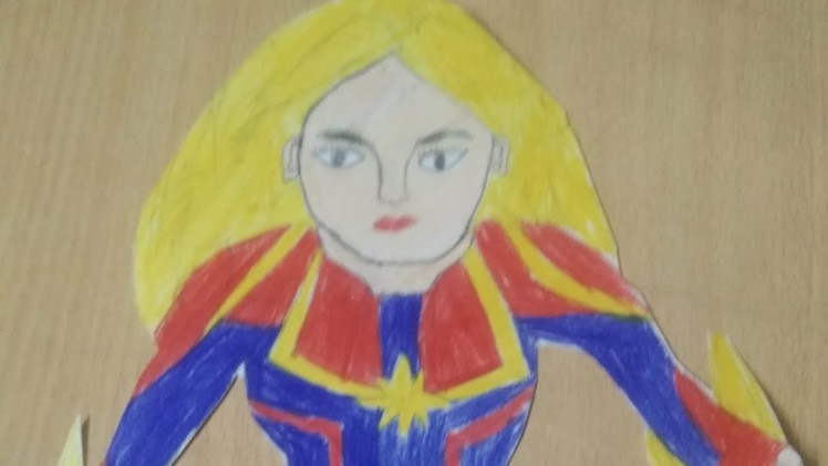 How to draw Captain Marvel