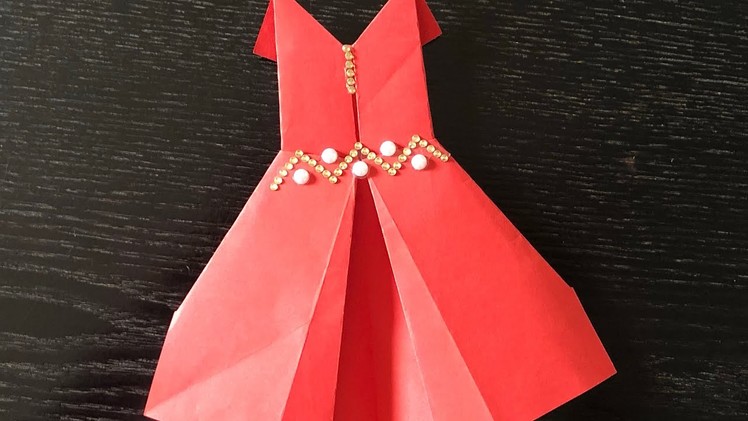 How to make a beautiful paper dress.Papierkleid. robe en papier