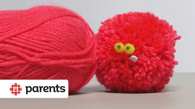 How To Make A Makeup Monster Pompom | CBC Parents