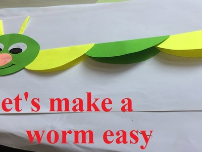 How to make a worm by paper.របៀបបត់រូបដង្កូវ
