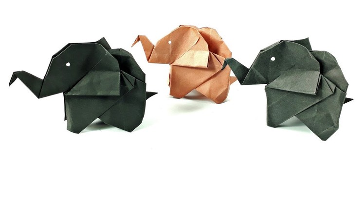 How to make an origami elephant easy step by step_paper elephant