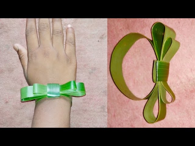 How to Make coconut leaf watch for kids step by step |Cool Palm Leaf Craft