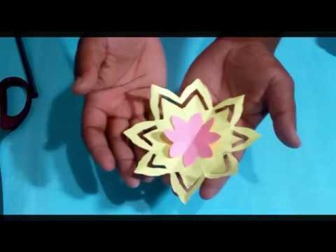 ✅"How to make" origami pepar flower l