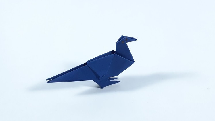 How to make origami pigeon from paper easily_paper pigeon