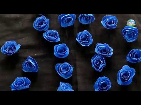 How To Make Paper Rose Flowers | Paper Flowers Making By Suchi Planet