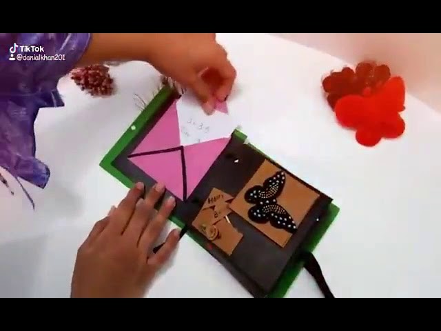 Mini scrapbook tutorial craft by ( fixas arts )