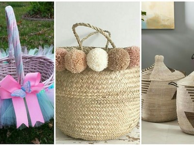 Most Beautiful Jute Craft Basket Decoration Ideas