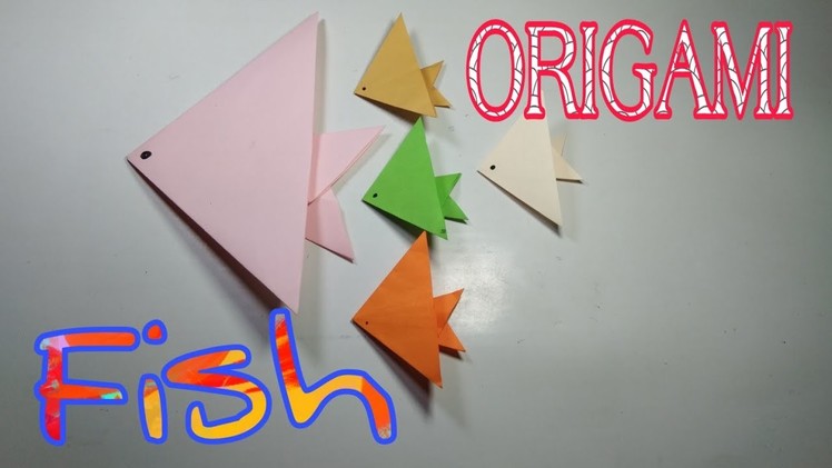 ORIGAMI Fish . How to make an easy paper Fish
