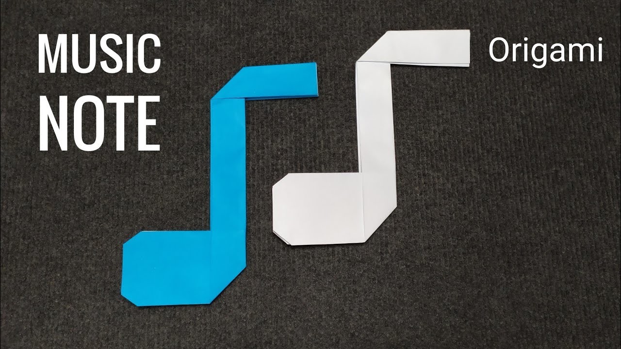 ORIGAMI MUSIC NOTE. How to make a paper Musical Note.