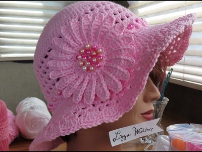 Part 4 Crochet Sparkly Summer Sun Hat