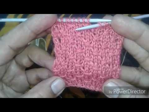 Single colour knitting pattern in hindi #28