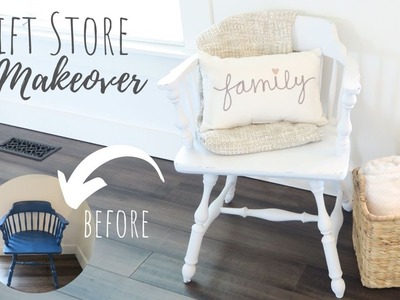 Thrift Store Makeover | Modern Farmhouse Chair