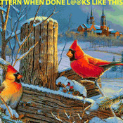 ( CRAFTS ) Winter Cardinals Cross Stitch Pattern***L@@K***Buyers Can Download Your Pattern As Soon As They Complete The Purchase