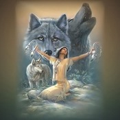 ( CRAFTS ) WoLves Indian Maiden Cross Stitch Pattern***LOOK***Buyers Can Download Your Pattern As Soon As They Complete The Purchase