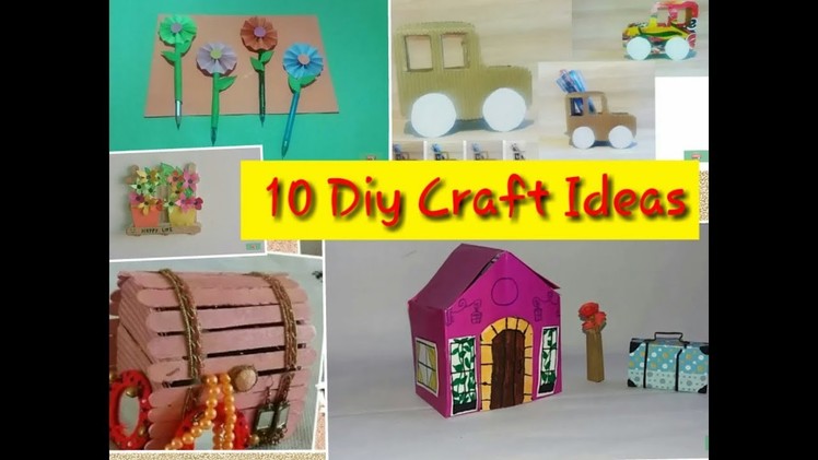 10 Easy and Useful. . .Diy Craft Ideas For kids | Best out of waste