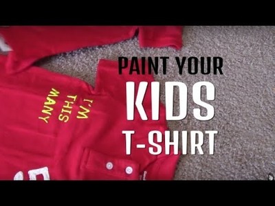 10 Minute Craft - Birthday T-shirt Designing Using Puffy Color - Unique gift idea