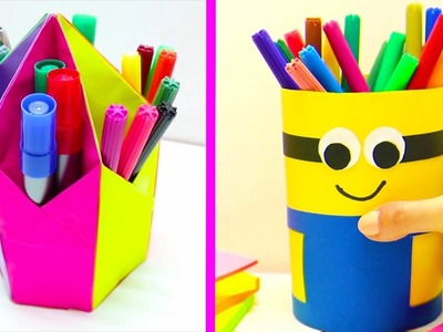 14 DIY PENCIL HOLDER CRAFT IDEAS || COOL AND EASY CRAFT IDEAS