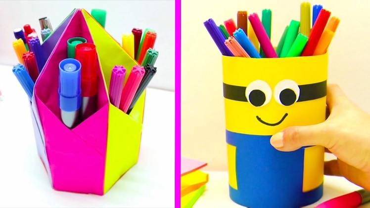 14 DIY PENCIL HOLDER CRAFT IDEAS || COOL AND EASY CRAFT IDEAS
