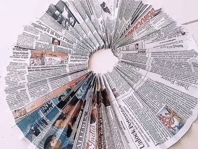 3 MATERIAL newspaper craft | wall hanging | very easy | best out of waste