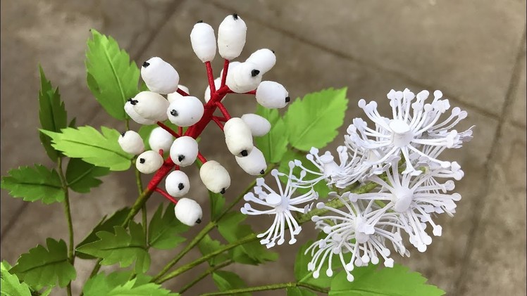 ABC TV | How To Make Baneberry Branch Paper | Flower Die Cuts - Craft Tutorial