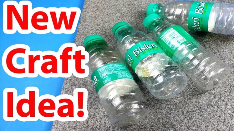 Amazing Craft from Bisleri Plastic Bottle Craft EASY! - Organiser Best out of waste Craft Project