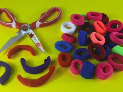 Amazing Craft Ideas From Hair Rubber Bands !