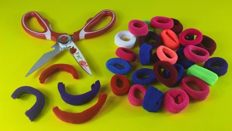 Amazing Craft Ideas From Hair Rubber Bands !