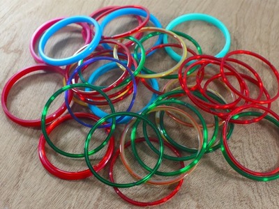 Amazing Craft Ideas With Old Bangles ! Waste Bangles craft ideas ! Reuse Old Bangles !