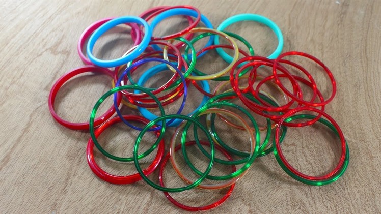 Amazing Craft Ideas With Old Bangles ! Waste Bangles craft ideas ! Reuse Old Bangles !