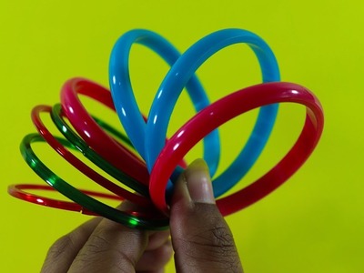 Awesome Craft Out Of Bangles ! Waste Bangles Craft ! Reuse Waste Bangles !