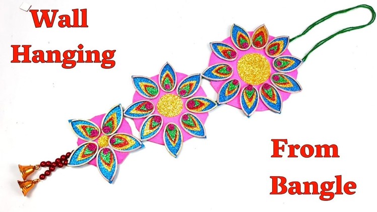 Best Out Of Waste Old Bangle Craft Idea | Reuse Waste Bangle | Recycle Old Bangle | Basic Craft