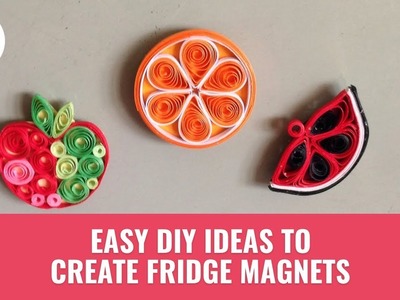 Creative DIY Ideas To Make Fridge Magnets | Summer Craft | DIY | Momspresso